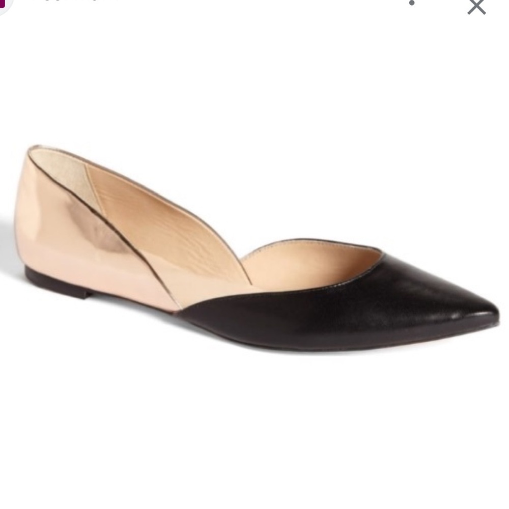Kate Spade Black and Cream Flats